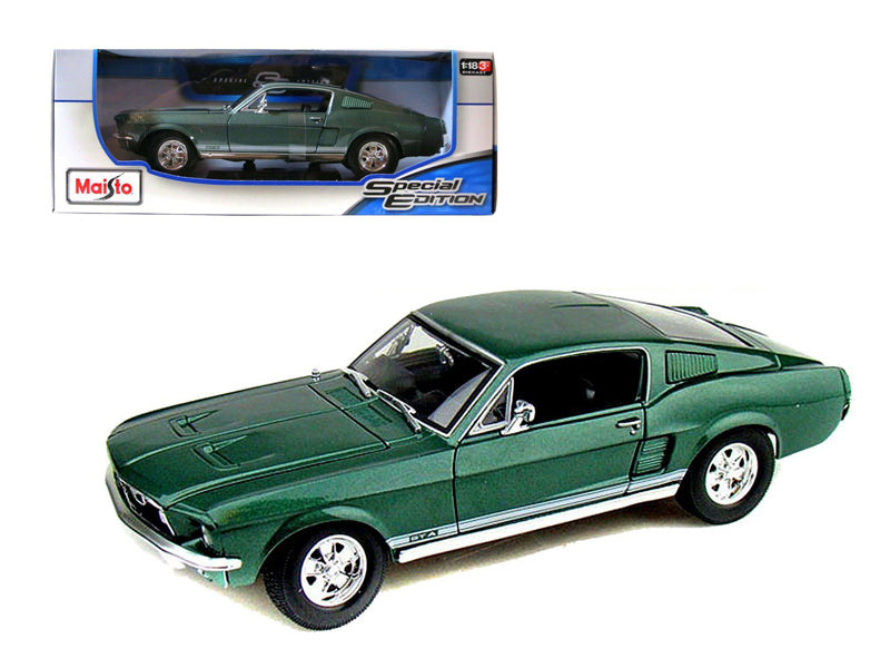 1967 Ford Mustang GTA Green Diecast Model Car 