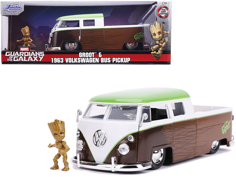 1963 Volkswagen Brown Diecast Model Pickup Truck 