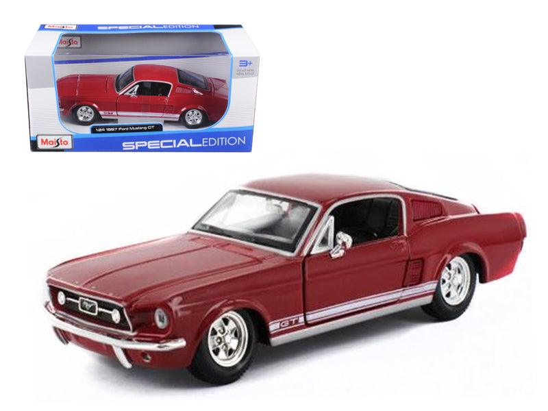 1967 Ford Mustang GT Red Diecast Model Car 