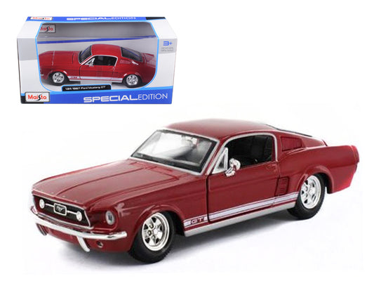 1967 Ford Mustang GT Red Diecast Model Car 