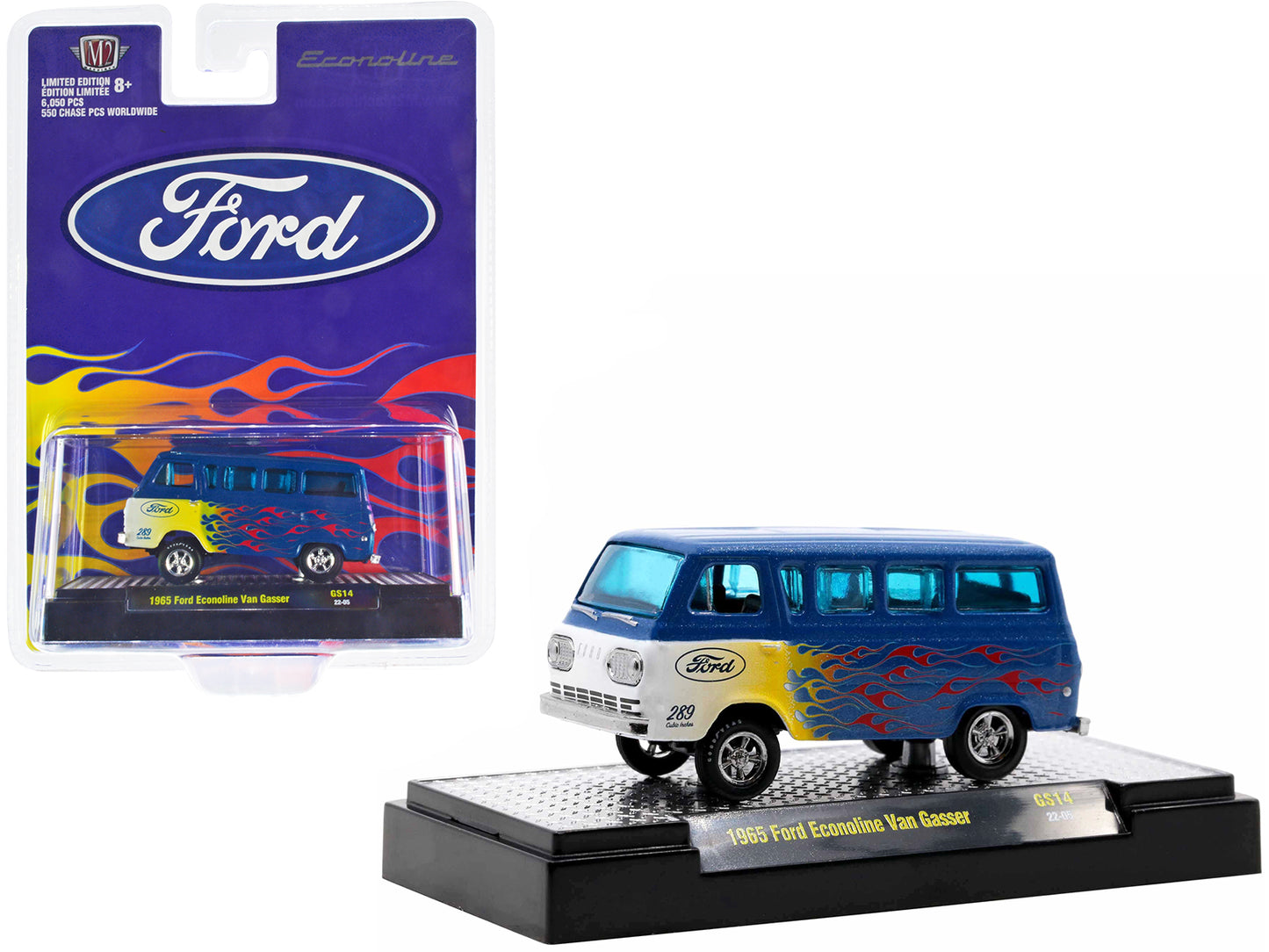 1965 Ford Econoline Blue Diecast Model Van 