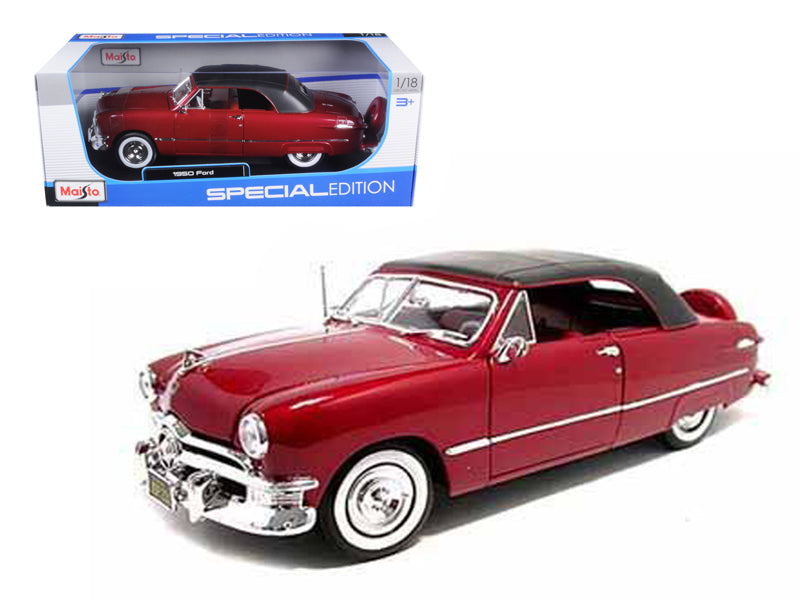 1950 Ford  Top Red Diecast Model Car 