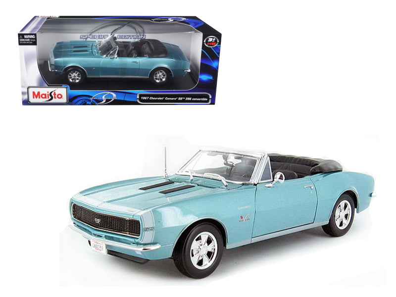 1967 Chevrolet Camaro SS Turquoise Diecast Model Car 