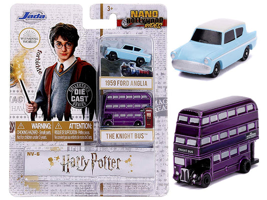 Brand new diecast models of Harry Potter 2 piece Set Nano Hollywood Rides die cast models by Jada.
Brand new box.
Detailed exteriors.
 Co