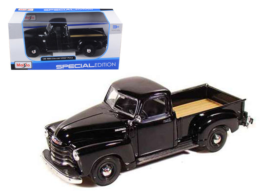 1950 Chevrolet 3100  Black Diecast Model Pickup Truck 