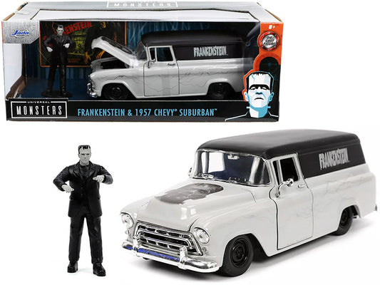 1957 Chevrolet Suburban  Gray Diecast Model Car 