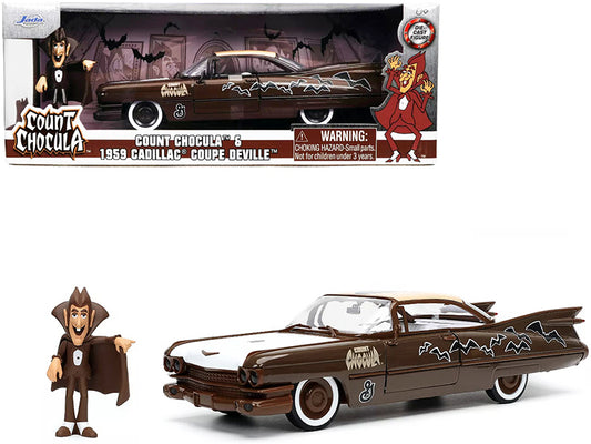 1959 Cadillac Coupe DeVille Brown Diecast Model Car 