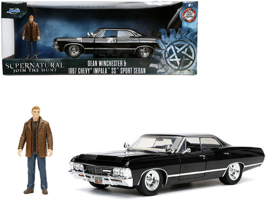 1967 Chevrolet Impala SS Black Diecast Model Car Supernatural