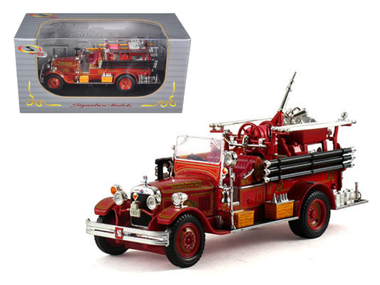 1931 Seagrave Fire Engine Red Diecast Model Fire Engine Fire & Rescue