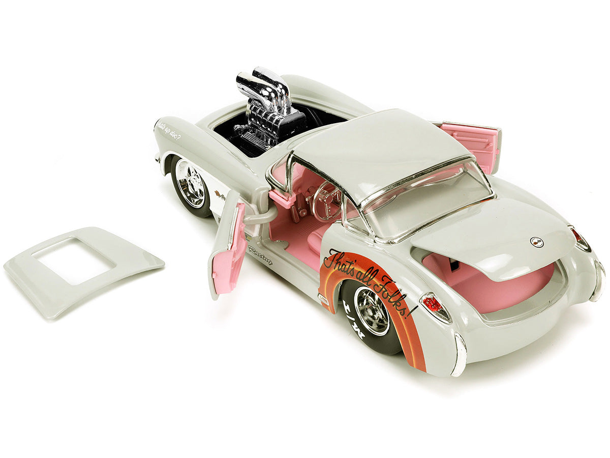 1957 Chevrolet Corvette  Beige Diecast Model Car 