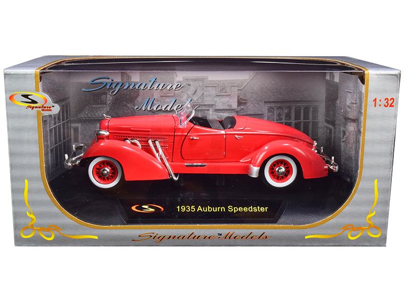 1935 Auburn Speedster Coral Red Diecast Model Car 