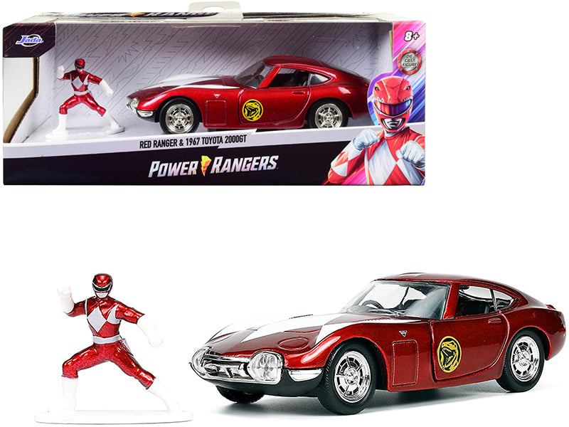 Brand new 1/32 scale diecast car model of 1967 Toyota 2000GT RHD (Right Hand Drive) Red Metallic and Red Ranger Diecast 