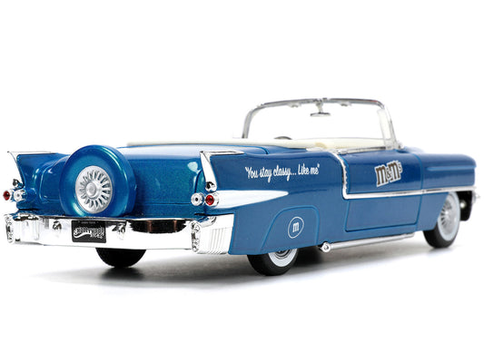 1956 Cadillac Eldorado Convertible Blue Diecast Model Car 