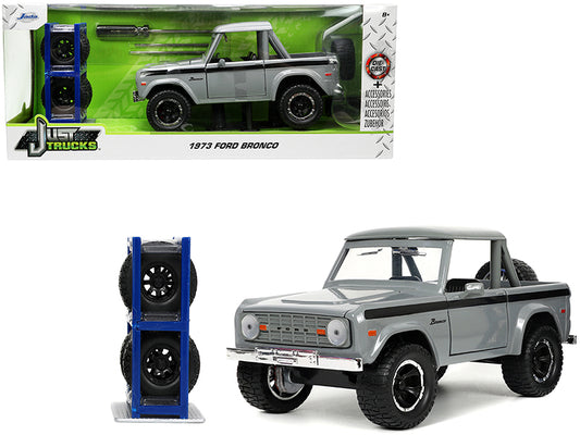 1973 Ford Bronco  Gray Diecast Model Pickup Truck 