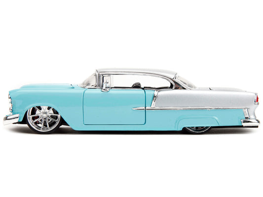 1955 Chevrolet Bel Air Blue Diecast Model Car 