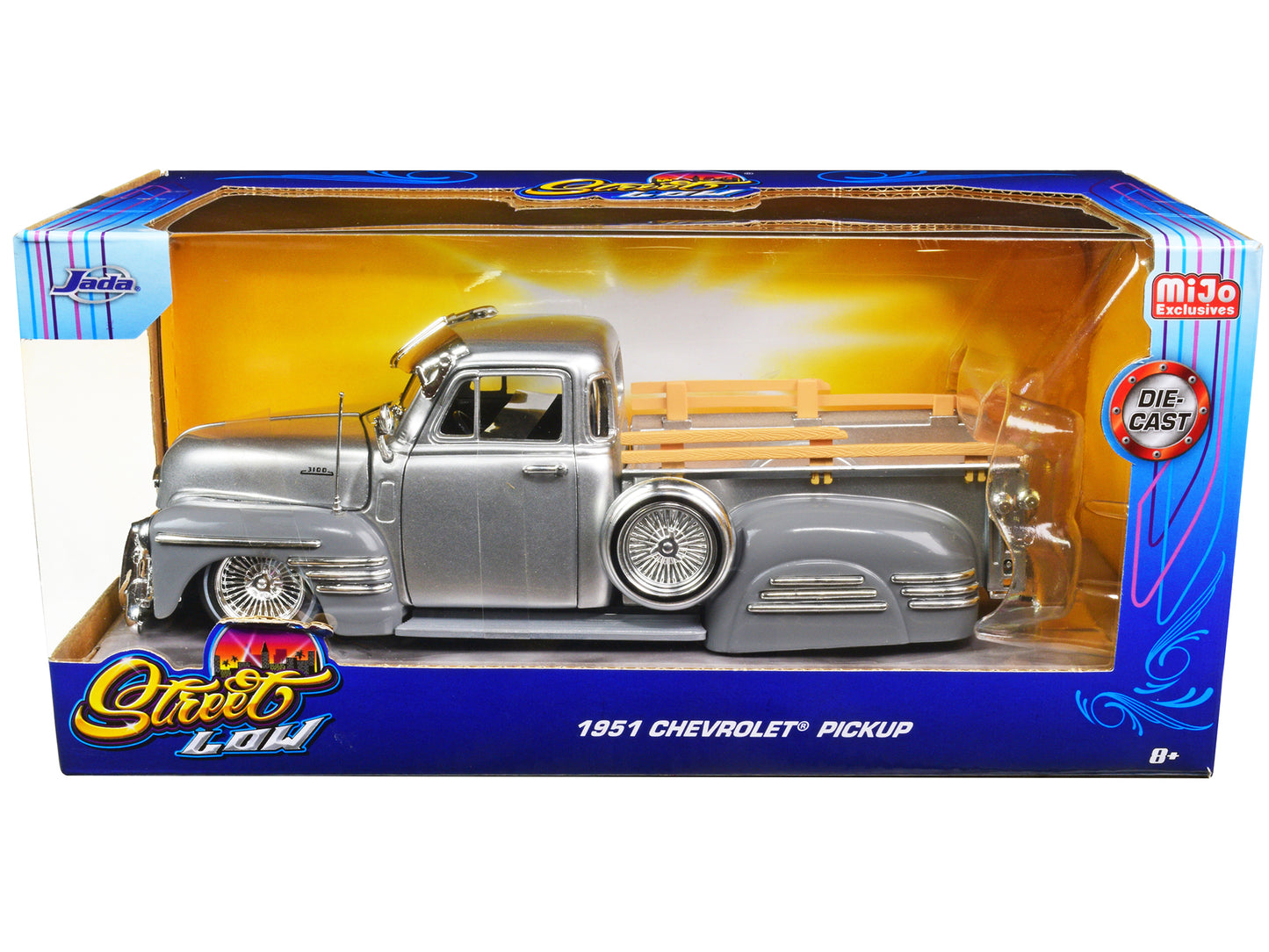 1951 Chevrolet 3100 Silver Diecast Model Pickup Truck