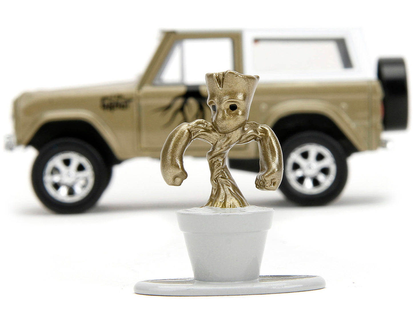 1973 Ford Bronco  Gold Diecast Model Car 