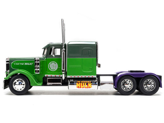 1992 Peterbilt 379  Hulk Green Diecast Model Truck Tractor 
