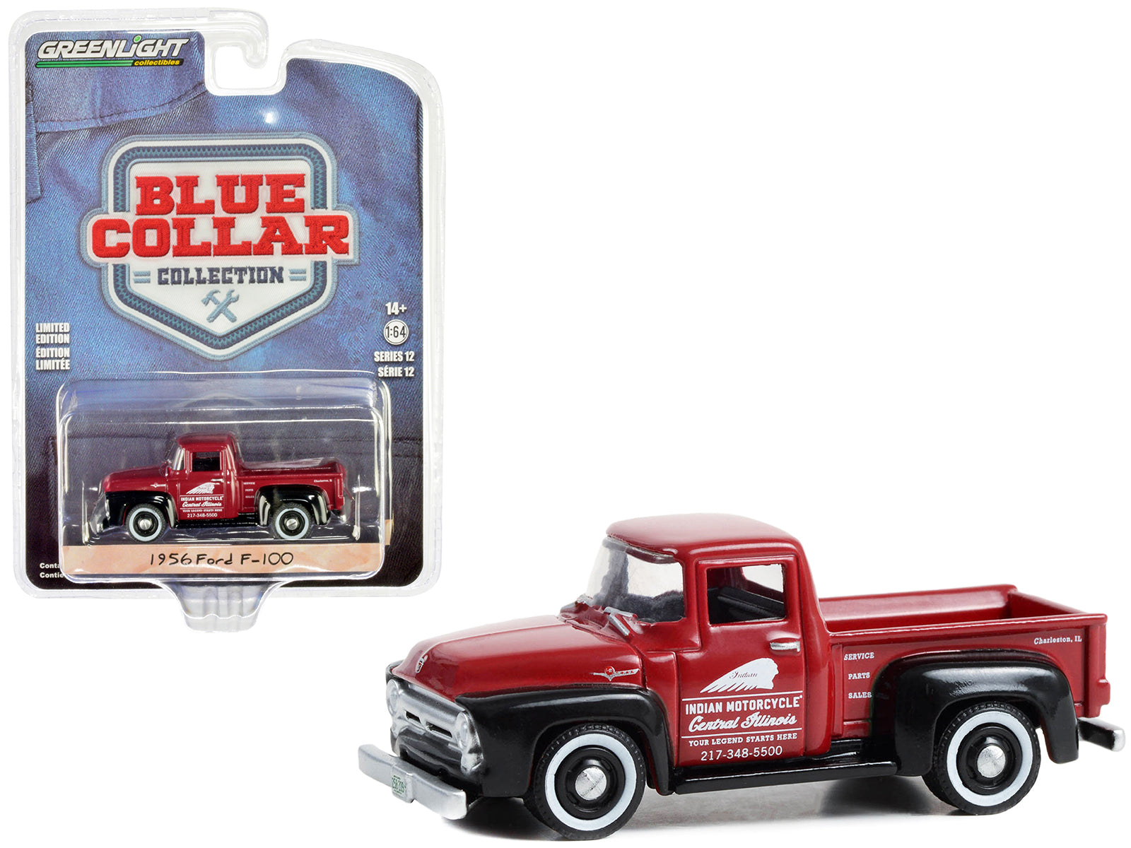 1956 Ford F-100 Red Diecast Model Pickup Truck 