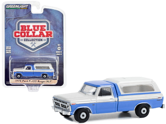 1975 Ford F-100 Blue Diecast Model Pickup Truck 