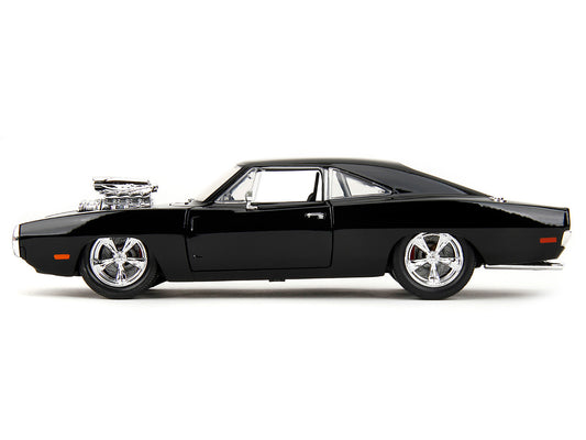 1970 Dodge Charger 1:24 Scale Black Diecast Model Car