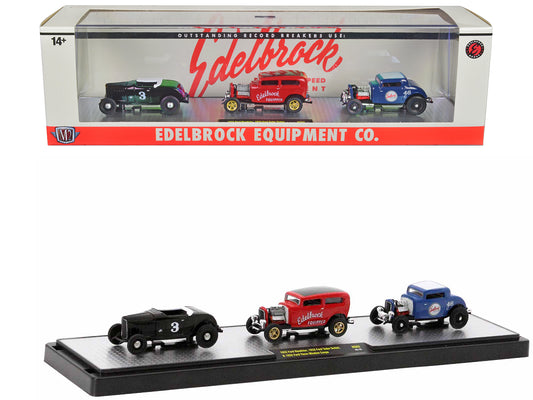 Edelbrock Equipment 3 piece  Diecast Model Car/Truck Set 