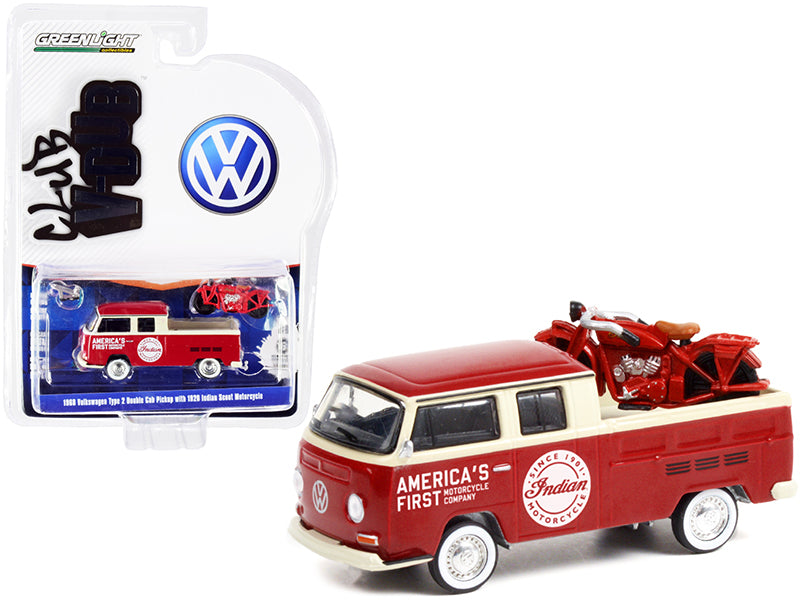 1968 Volkswagen Type 2 Red Diecast Model Pickup Truck 