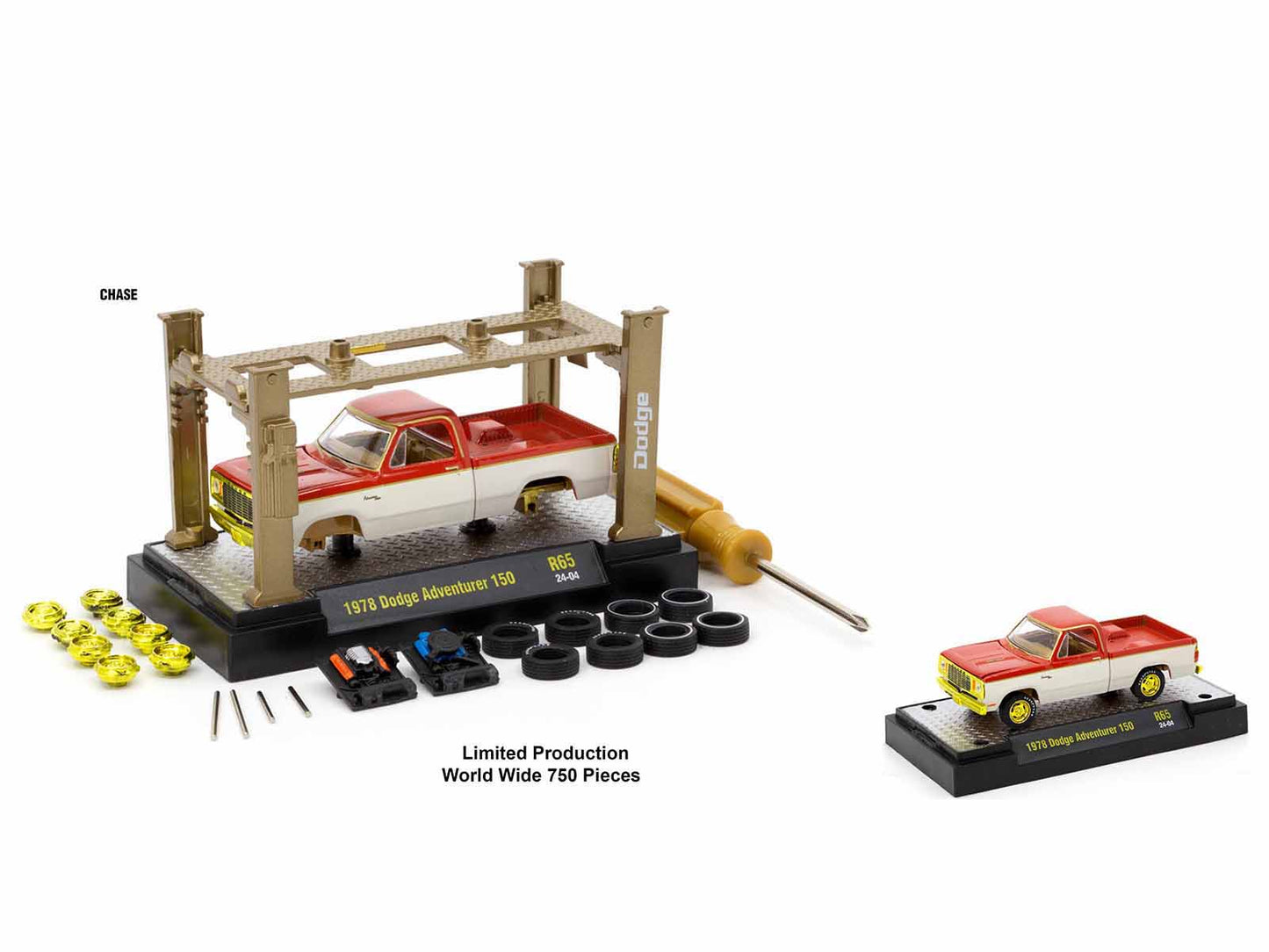 Brand new 1/64 scale diecast car models of "Auto Lifts" Set of 6 pieces Series 26 Limited Edition to 5600 pieces Worldwi