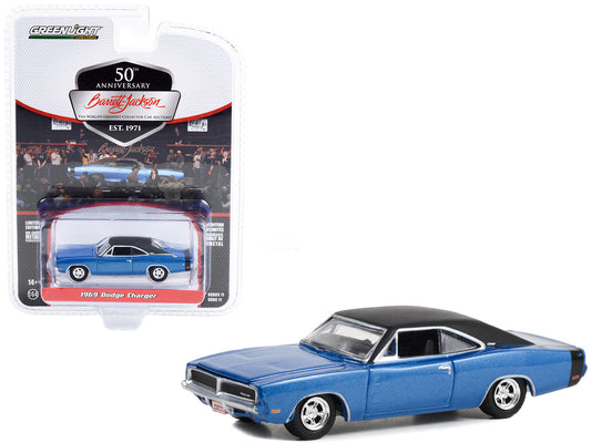 1969 Dodge Charger  Blue Diecast Model Car 