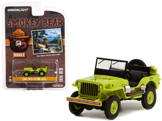 1942 Willys MB Jeep Green Diecast Model Car 