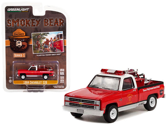 1984 Chevrolet C20  Red Diecast Model Pickup Truck 