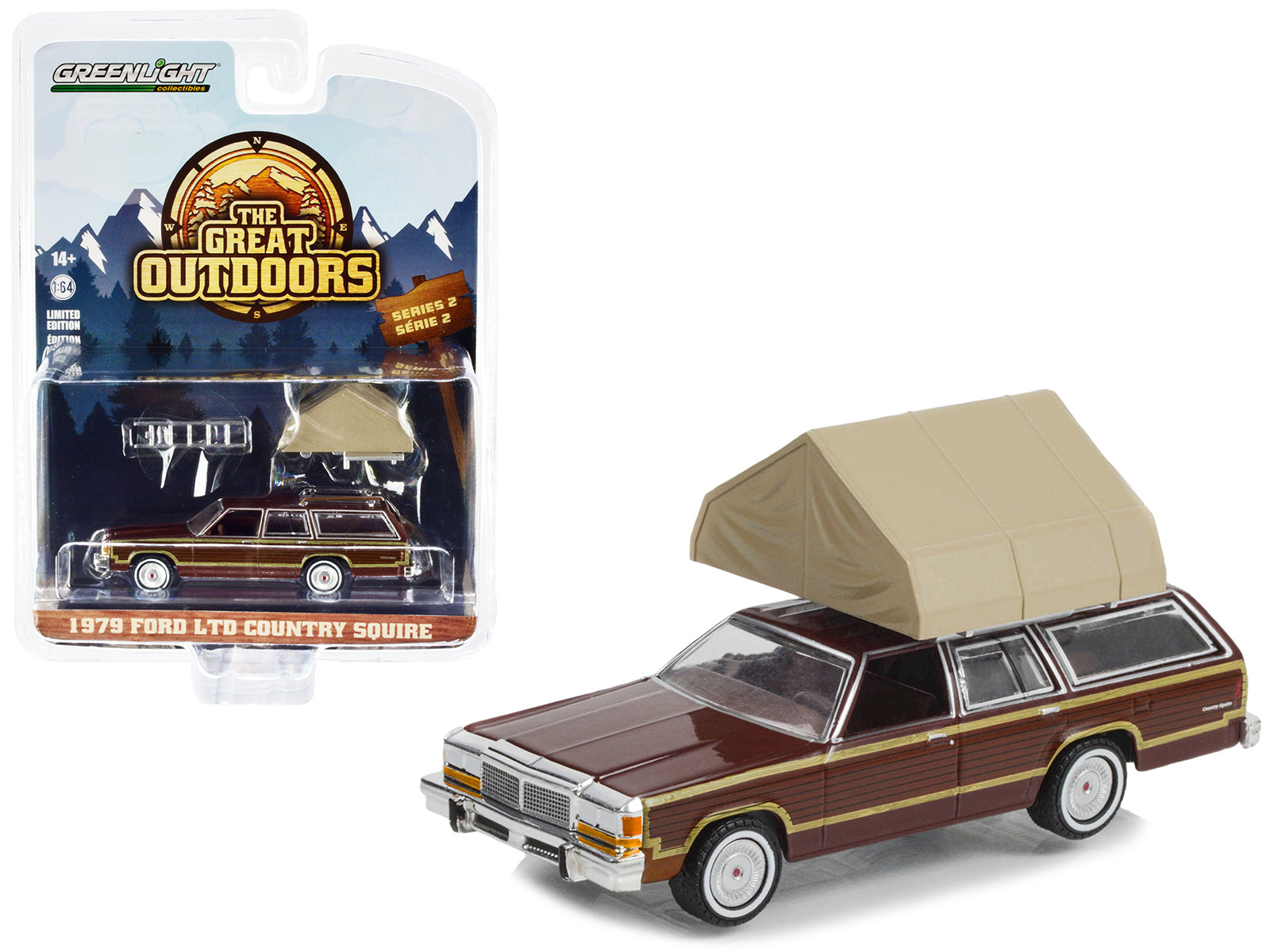 1979 Ford LTD Country Brown Diecast Model Car 