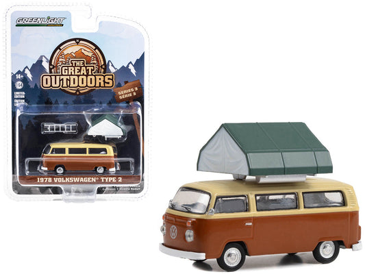 1978 Volkswagen Type 2 Brown Diecast Model Van 