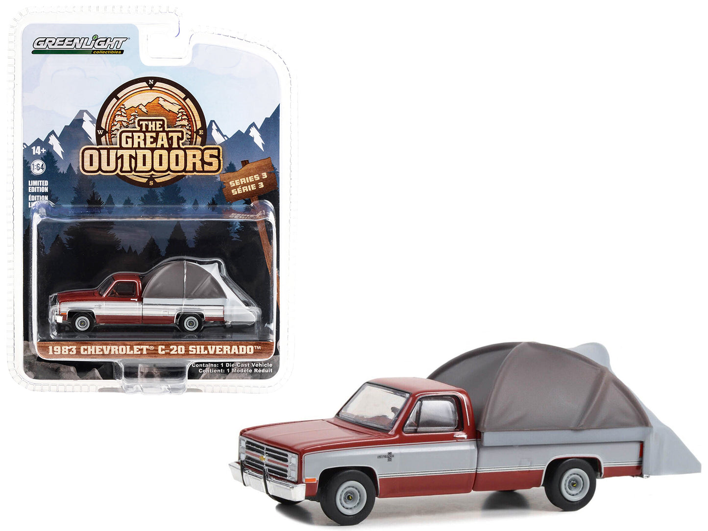 1983 Chevrolet C-20 Red Diecast Model Pickup Truck 