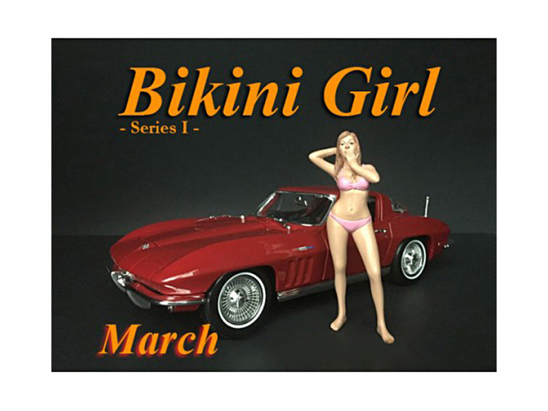 March Bikini   Model Calendar Girls Figure 