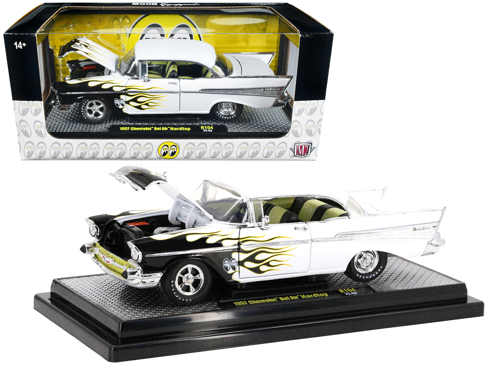 1957 Chevrolet Bel Air White Diecast Model Car 