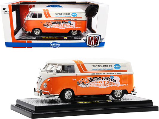 1960 Volkswagen Delivery Orange Diecast Model Van 