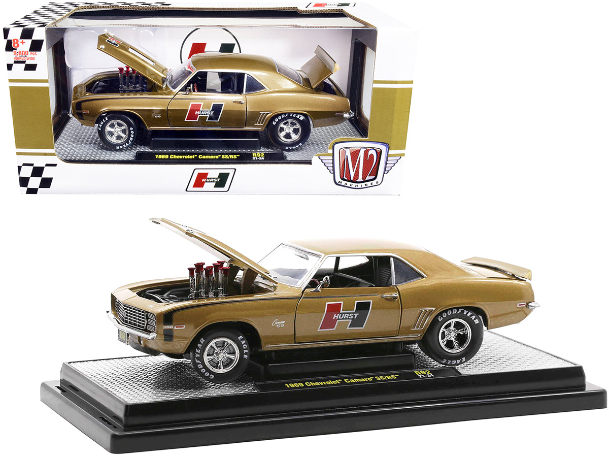 1969 Chevrolet Camaro SS Gold Diecast Model Car 