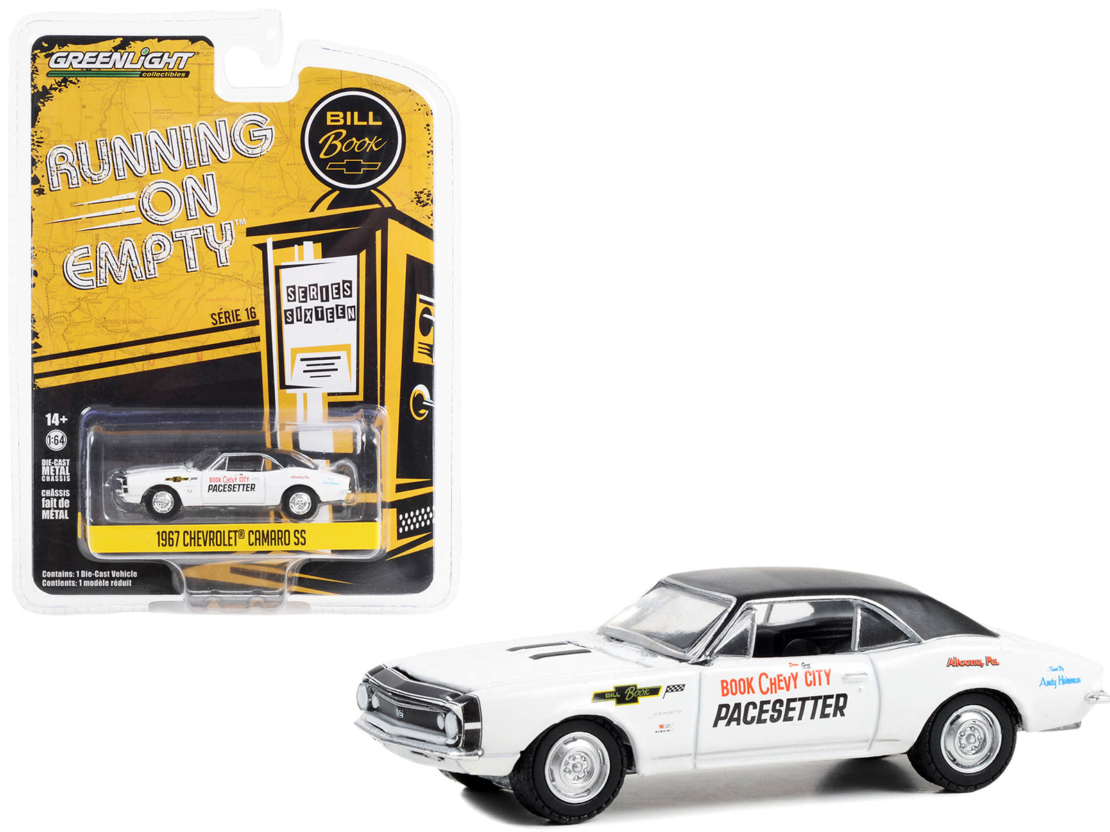 1967 Chevrolet Camaro SS White Diecast Model Car 