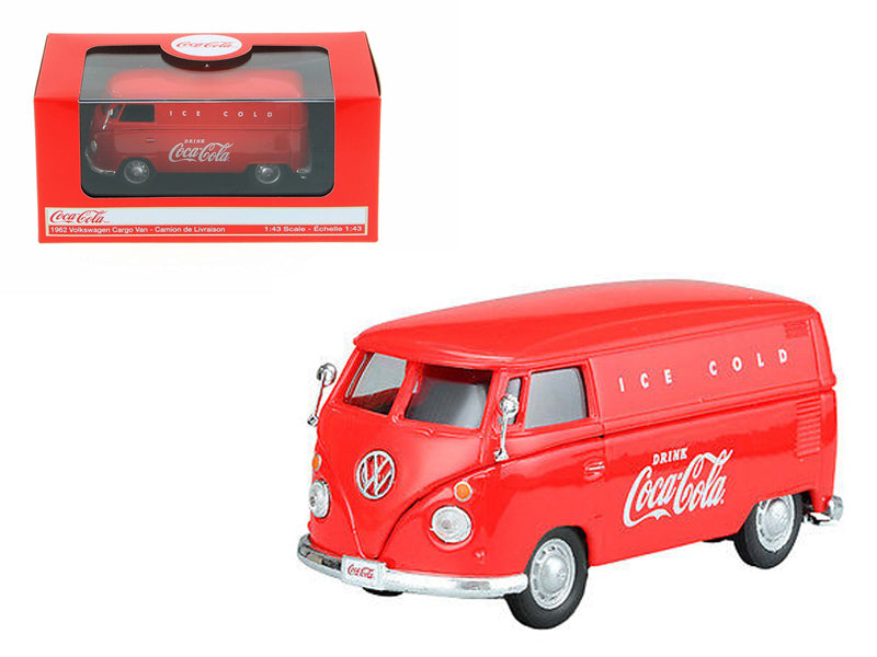 1962 Volkswagen Coca Cola Red Diecast Model Van Coca-Cola