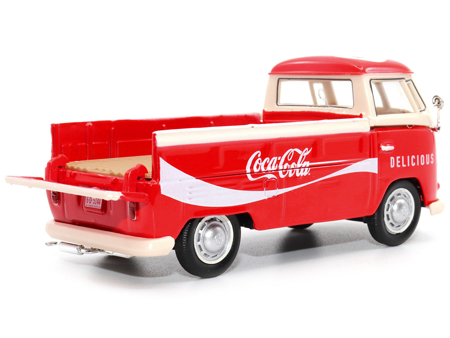 1962 Volkswagen T1  Red Diecast Model Pickup Truck Coca-Cola