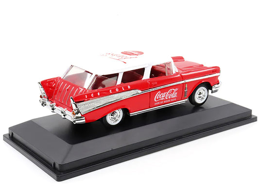 1957 Chevrolet Nomad Coca Red Diecast Model Car Coca-Cola