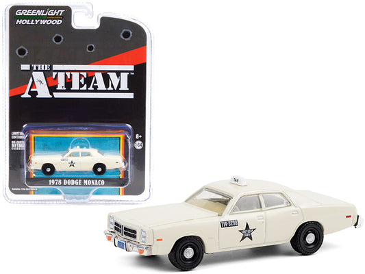 1978 Dodge Monaco Taxi Cream Diecast Model Car The A-Team