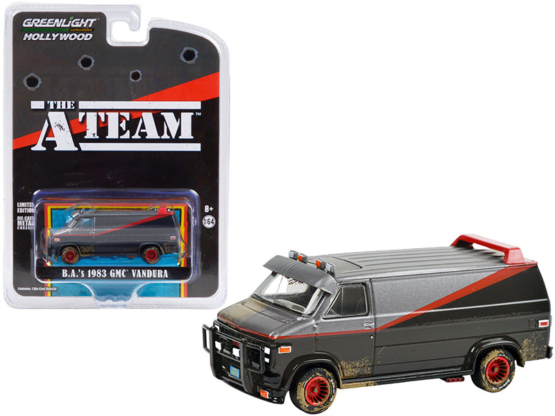 1983 GMCdura Black Diecast Model Van The A-Team