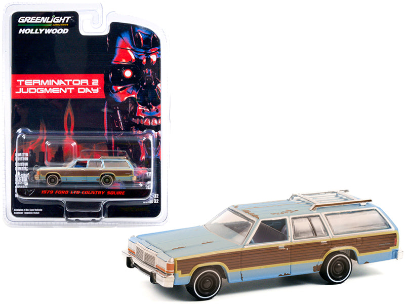 1979 Ford LTD Country Blue Diecast Model Car Terminator 2: Judgement Day (1991)