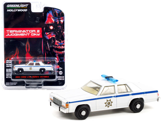 1983 Ford LTD Crown White Diecast Model Car Terminator 2: Judgement Day (1991)