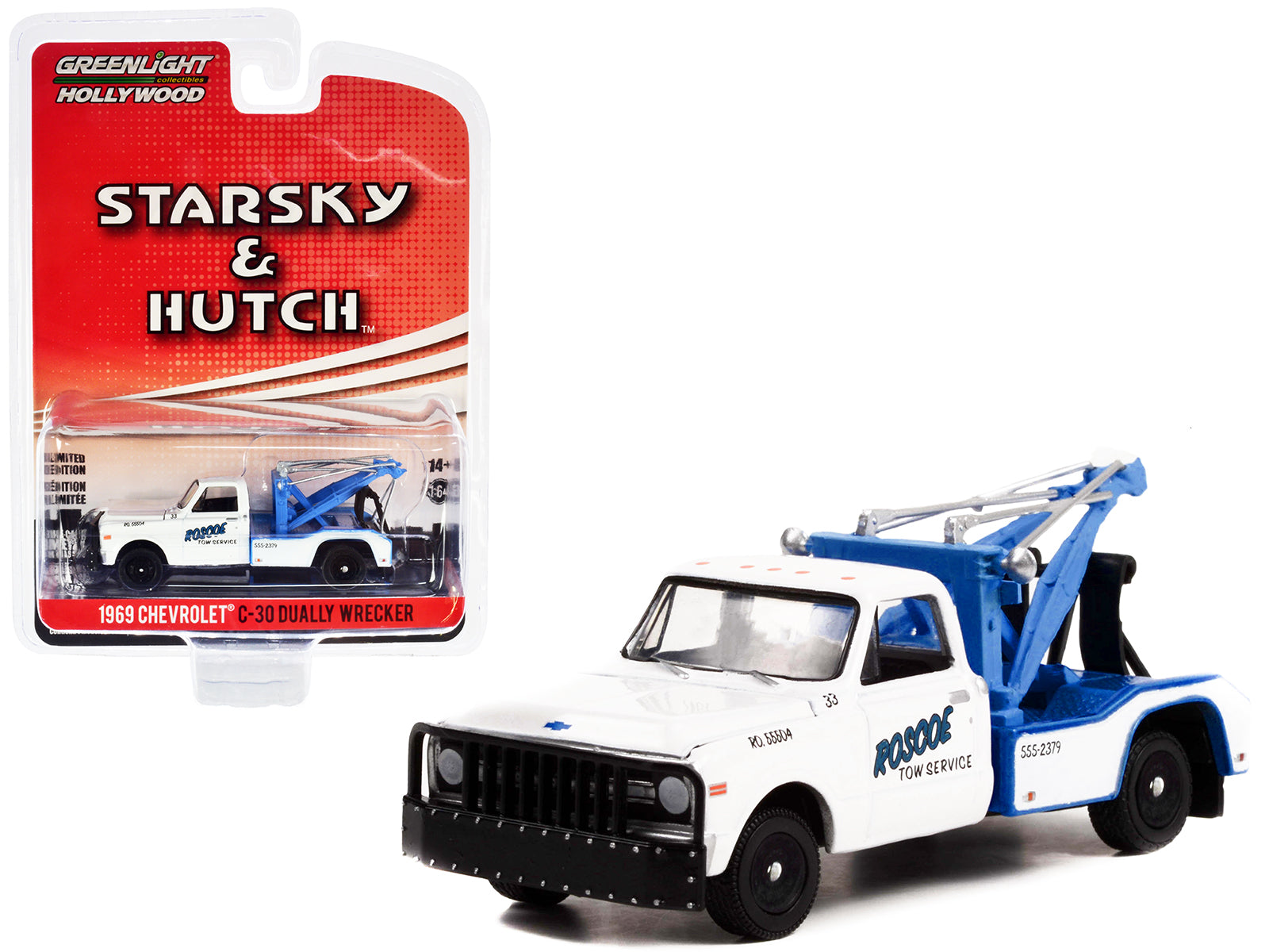 1969 Chevrolet C-30 White Diecast Model Tow Truck Starsky and Hutch (1975-1979)