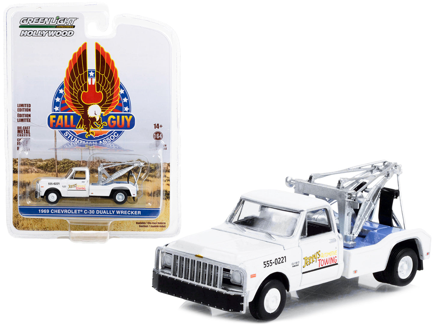 1969 Chevrolet C-30 White Diecast Model Tow Truck 