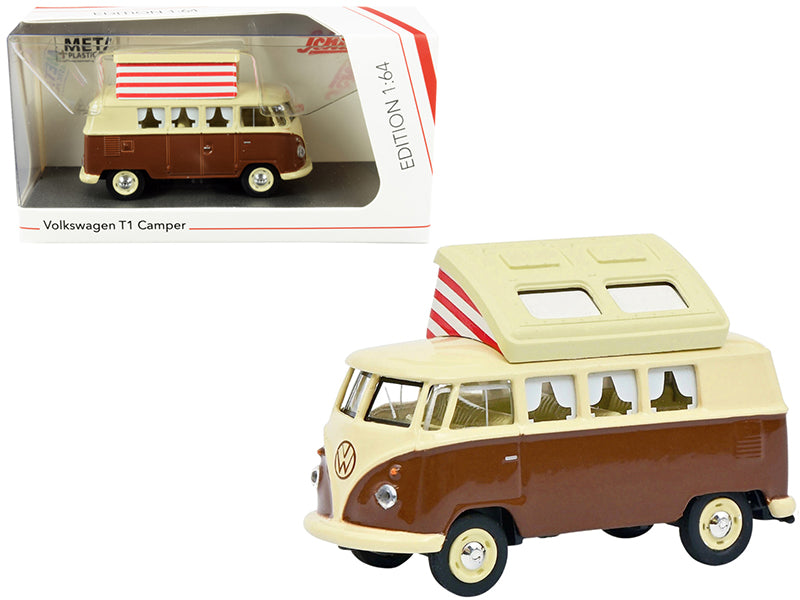 Volkswagen T1 Camper Bus Brown Diecast Model Van 