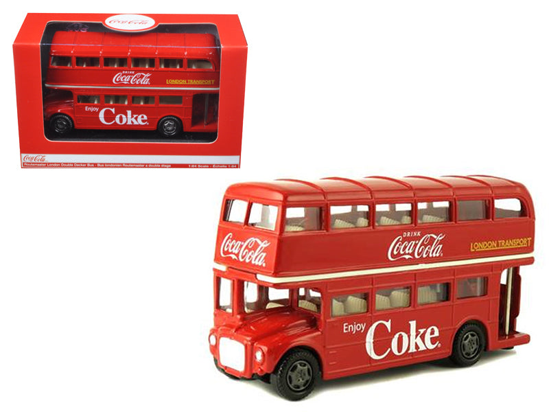 1960 Routemaster London Double Red Diecast Model Bus Coca-Cola